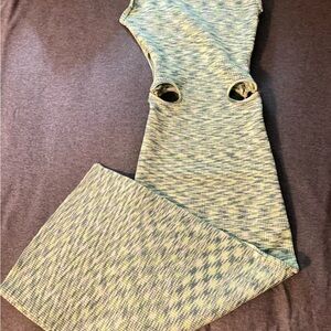 Stylish Green Patterned Women's Jumpsuit